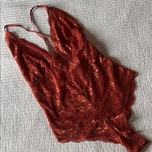Copper Lace Bodysuit